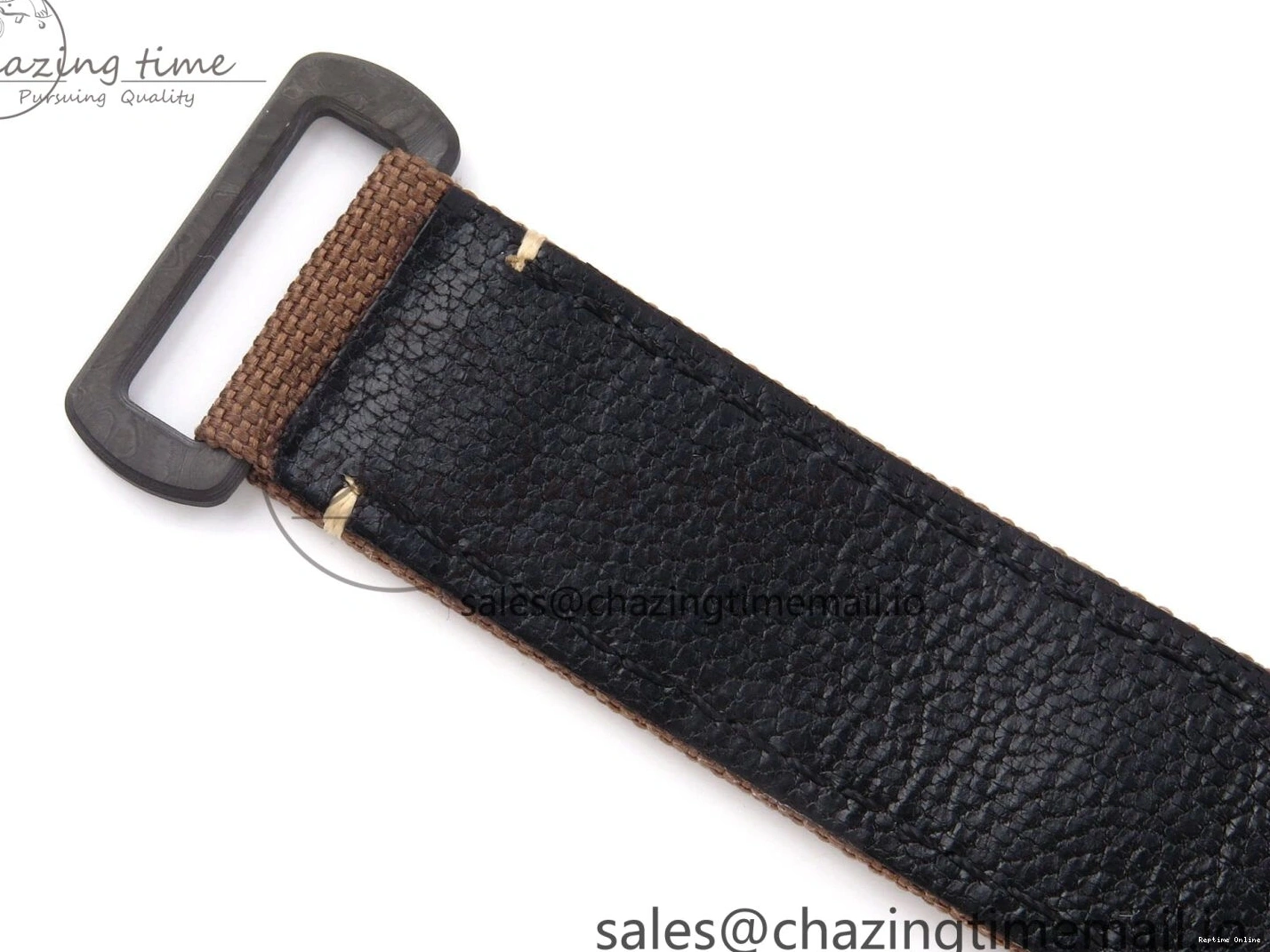 0120 Refined Daytona DIW “DESERT EAGLE”  White Carbon DIWF 1:1 Best Edition Cream Brown Dial on Brown Nylon Strap SH 1074